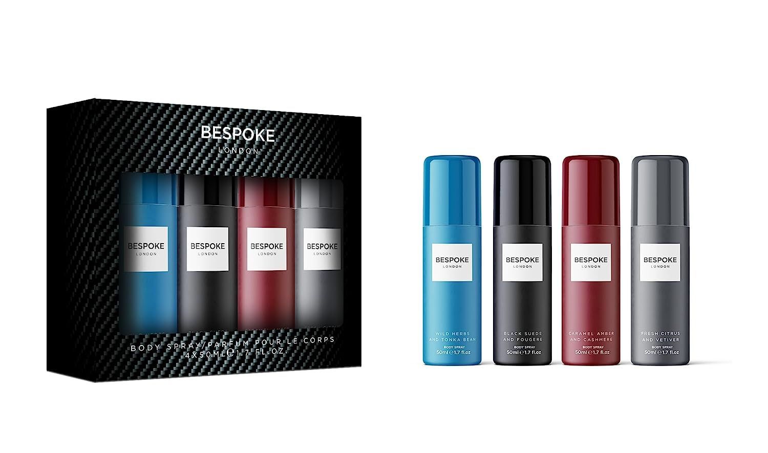 BESPOKE MEN GIFT SETS(4x50ML BODY FRAGRANSE)